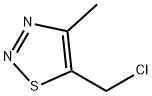 5-(CHLOROMETHYL)-4-METHYL-1,2,3-THIADIAZOLE 结构式