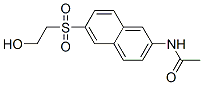 N-[6-(2-Hydroxyethylsulfonyl)-2-naphtyl]acetamide 结构式