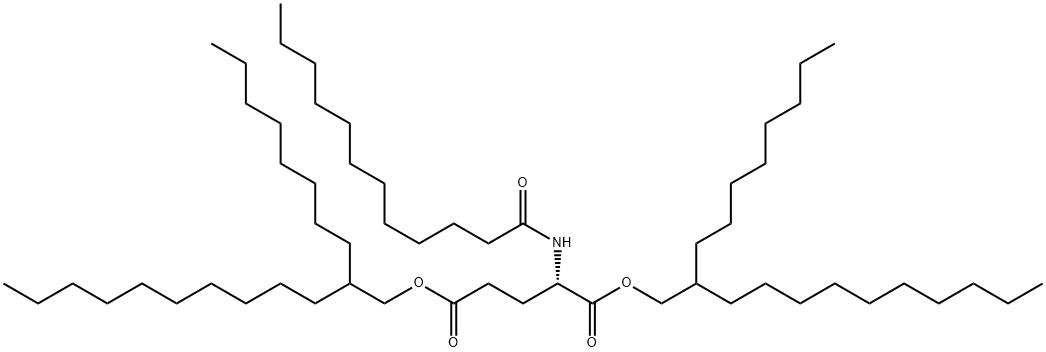 二辛基十二醇月桂酰谷氨酸酯 结构式