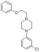 Piperazine, 1-(3-chlorophenyl)-4-(2-phenoxyethyl)- 结构式