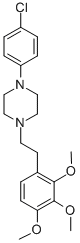 Piperazine, 1-(4-chlorophenyl)-4-(2-(3,4,5-trimethoxyphenyl)ethyl)- 结构式