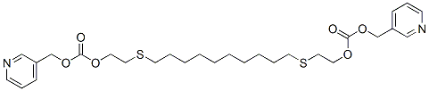 2,19-Dioxa-5,16-dithiaicosanedioic acid bis(3-pyridinylmethyl) ester 结构式