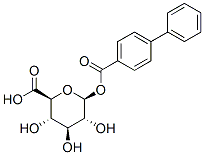 beta-D-Glucopyranuronic acid, 1-(1,1'-biphenyl)-4-carboxylate 结构式