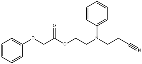 2-[(2-cyanoethyl)phenylamino]ethyl phenoxyacetate 结构式