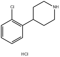 4-(2-氯苯基)哌啶盐酸盐 结构式