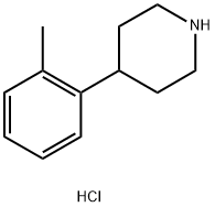 4-(2-甲基苯基)哌啶盐酸盐 结构式