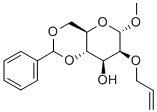 Methyl 2-O-Allyl-4,6-O-benzylidene-a-D-mannopyranoside 结构式