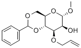 Methyl 3-O-Allyl-4,6-O-benzylidene-a-D-mannopyranoside 结构式