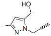 1H-Pyrazole-5-methanol,  3-methyl-1-(2-propynyl)-  (9CI) 结构式