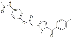 4-(acetylamino)phenyl 1-methyl-5-(4-methylbenzoyl)-1H-pyrrole-2-acetate 结构式