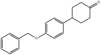 4-[P-(苄氧基)苯基]环己酮 结构式