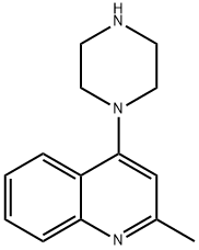 2-甲基-4-哌嗪喹啉 结构式