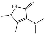 3H-Pyrazol-3-one,  4-(dimethylamino)-1,2-dihydro-1,5-dimethyl- 结构式