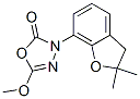 1,3,4-Oxadiazol-2(3H)-one, 3-(2,3-dihydro-2,2-dimethyl-7-benzofuranyl) -5-methoxy- 结构式