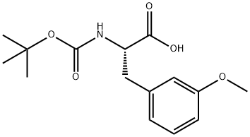 BOC-3-甲氧基-DL-苯丙氨酸 结构式