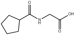 2-(环戊基甲酰胺基)乙酸 结构式