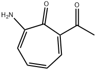 (2Z,4Z,6E)-2-乙酰基-7-氨基环庚-2,4,6-三烯酮 结构式