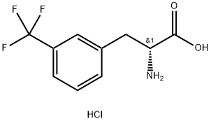 D-3-三氟甲基苯丙氨酸 结构式