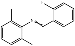 Benzenamine, N-[(2-fluorophenyl)methylene]-2,6-dimethyl- (9CI) 结构式