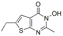 Thieno[2,3-d]pyrimidin-4(3H)-one, 6-ethyl-3-hydroxy-2-methyl- (9CI) 结构式