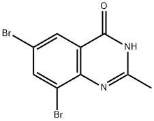 6,8-二溴-2-甲基喹唑啉-4(3H)-酮 结构式