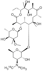 ERYTHROMYCIN, [N-METHYL-14C] 结构式