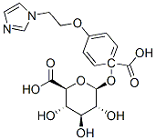 beta-D-Glucopyranuronic acid, 1-(4-(2-(1H-imidazol-1-yl)ethoxy)benzoat e) 结构式