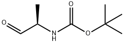 (R)-2-(叔丁氧羰基氨基)丙醛 结构式