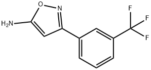 3-(3-三氟甲基苯基)-5-氨基异噁唑 结构式