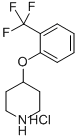 4-(2-(三氟甲基)苯氧基)哌啶盐酸盐 结构式