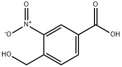 4-羟甲基-3-硝基苯甲酸 结构式