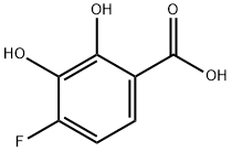 Benzoic  acid,  4-fluoro-2,3-dihydroxy- 结构式