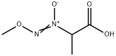 Propanoic acid, 2-(methoxy-NNO-azoxy)- (9CI) 结构式