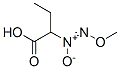 Butanoic acid, 2-(methoxy-NNO-azoxy)- (9CI) 结构式