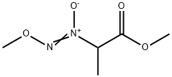 Propanoic acid, 2-(methoxy-NNO-azoxy)-, methyl ester (9CI) 结构式