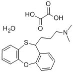 11-(3-Dimethylaminopropyl)-11H-dibenz(b,f)-1,4-oxathiepin hydrogen oxa late hemihydrate 结构式