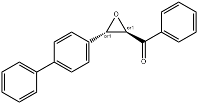 phenyl-[3-(4-phenylphenyl)oxiran-2-yl]methanone 结构式