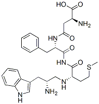 (2S)-2-amino-3-[[(1S)-1-[[(2S)-2-[[(2S)-2-amino-3-(1H-indol-3-yl)propa noyl]amino]-4-methylsulfanyl-butanoyl]carbamoyl]-2-phenyl-ethyl]carbam oyl]propanoic acid 结构式
