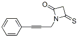 2-Azetidinone,  1-(3-phenyl-2-propynyl)-4-thioxo-  (9CI) 结构式