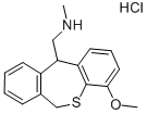 4-Methoxy-11-(methylaminomethyl)-6,11-dihydrodibenzo(b,e)thiepin hydro chloride 结构式