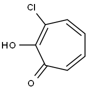 2,4,6-Cycloheptatrien-1-one,  3-chloro-2-hydroxy- 结构式