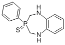 1H-1,5,3-Benzodiazaphosphepine, 2,3,4,5-tetrahydro-3-phenyl-, 3-sulfid e 结构式