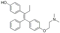 (E)-4-[1-[[4-[2-(DiMethylaMino)ethoxy]phenyl]phenylMethylene]propyl]phenol 结构式