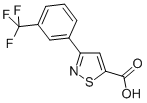 3-(3-(Trifluoromethyl)phenyl)-5-isothiazolecarboxylic acid 结构式