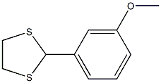 2-(3-甲氧基苯基)-1,3-二硫戊环 结构式