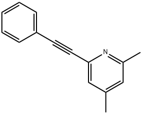 Pyridine, 2,4-dimethyl-6-(phenylethynyl)- (9CI) 结构式