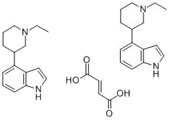 1H-Indole, 4-(1-ethyl-3-piperidinyl)-, (E)-2-butenedioate (2:1) 结构式