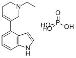 1H-Indole, 4-(1-ethyl-1,2,5,6-tetrahydro-3-pyridinyl)-, phosphate (1:1 ) 结构式