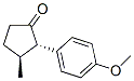 Cyclopentanone, 2-(4-methoxyphenyl)-3-methyl-, (2S,3S)- (9CI) 结构式