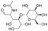 N-[(2R,3R,4R,5R)-3,5,6-trihydroxy-1-oxo-4-[(2R,3R,4S,5R,6R)-3,4,5-trihydroxy-6-(hydroxymethyl)oxan-2-yl]oxy-hexan-2-yl]acetamide 结构式